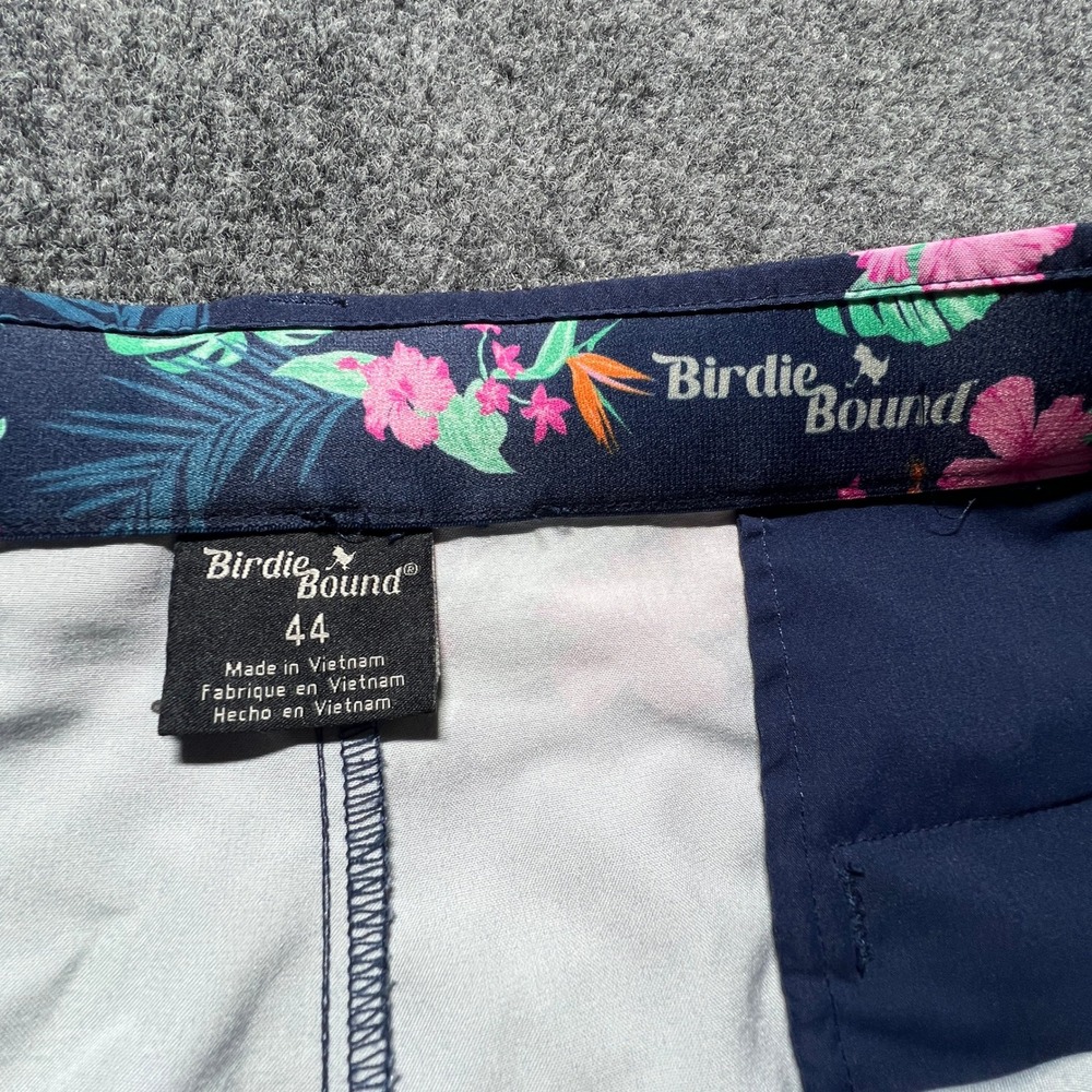 Birdie Bound Mens Tropical Hawaiian Golf Shorts Blue Size 44 Like Loudmouth - Picture 7 of 14